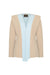 Blazer de mujer sofisticado con tela suave y cortes vanguardistas.