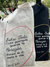 Chaleco de pana y dril con bordado de corazón, prenda exclusiva con mensaje cristiano.