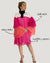 Disfruta de un look cómodo y sofisticado con este vestido oversize para mujer. Su corte suelto y mangas amplias plisadas son perfectos para estilizar tu figura y resaltar tu estilo único.