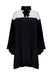 Este vestido oversize para mujer combina comodidad y estilo gracias a su diseño suelto, mangas plisadas y cuello alto con lazo. 